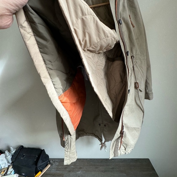 NWT Only Olive Hooded Parka Jacket, removable lining, Women's Size S - Picture 11 of 12